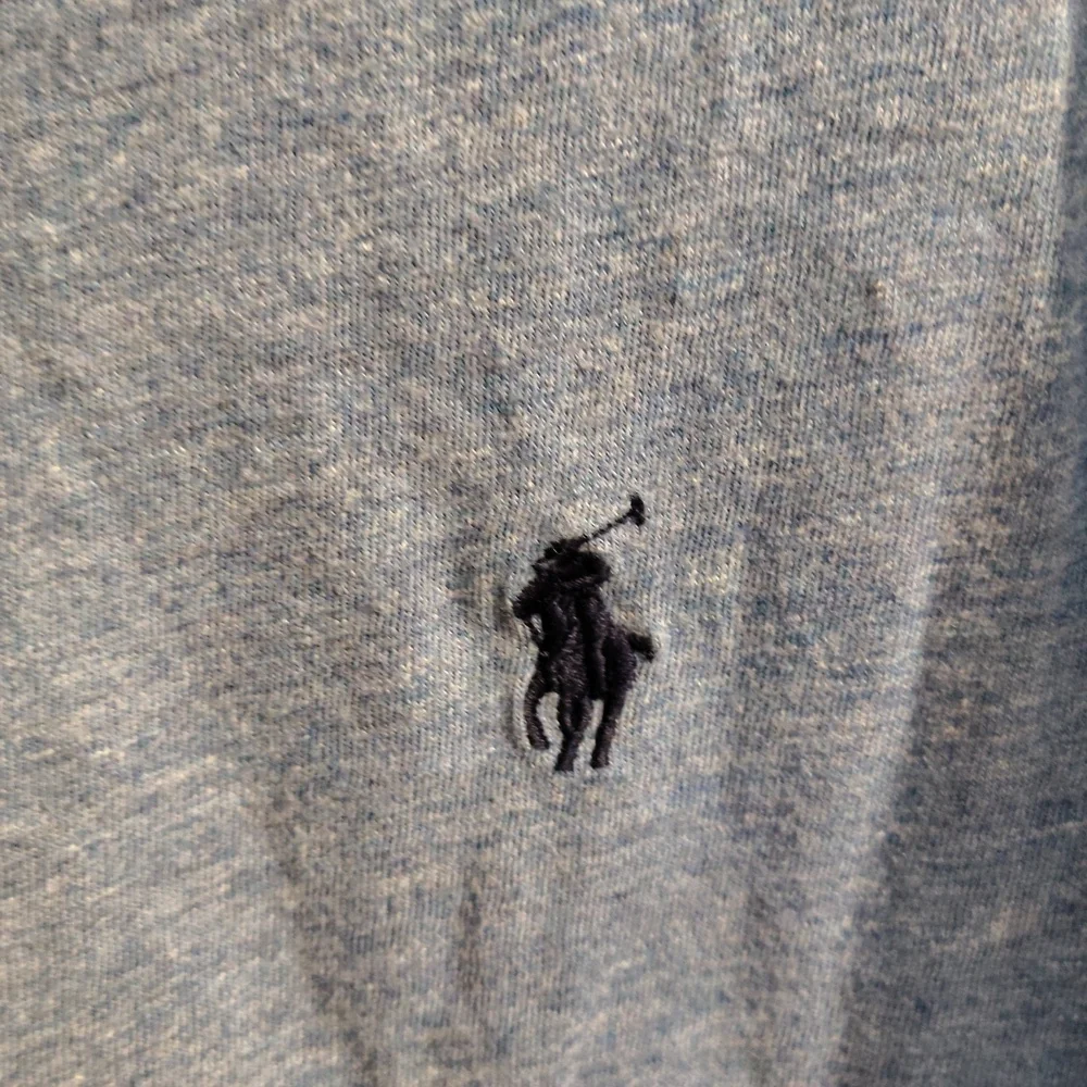 Polo Ralph Lauren Custom Slim Fit Mens XL Heather Blue Long‎ Sleeve T-Shirt